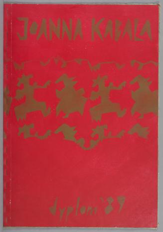  Joanna Kabala, Dyplom '89 - katalog do wystawy malarstwa