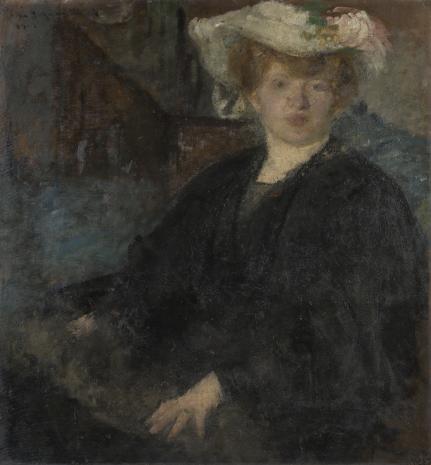  Olga Boznańska, Portret damy