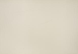 Rysunek ołówkiem na dużym biały kartonie przedstawiający układ łuków.