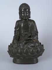 Budda Amitabha tronujący na lotosie