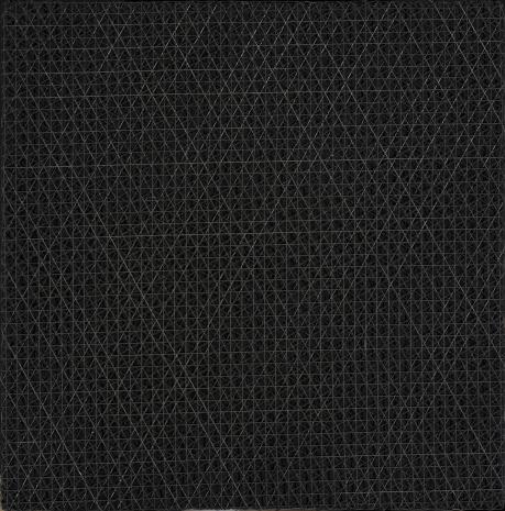  François Morellet, 3 siatki nałożone pod kątem 0, 30, 60