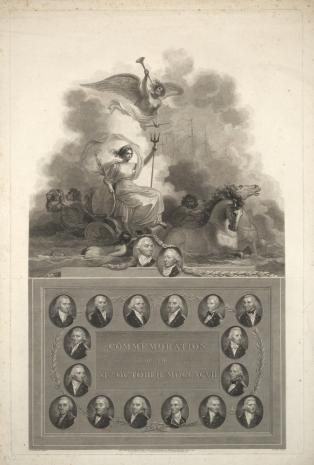  George Noble, Osiemnaście portretów dowódców angielskich w bitwie z flotą francuską 1797 roku