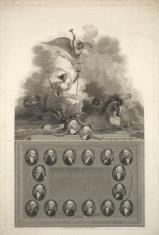 Osiemnaście portretów dowódców angielskich w bitwie z flotą francuską 1797 roku