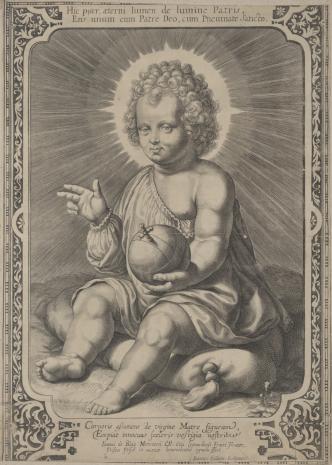 Jan Eillarts, Dzieciątko Jezus siedzące na poduszce