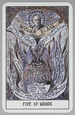  Suzanne Treister, HEXEN 2.0 TAROT: Piątka Buław