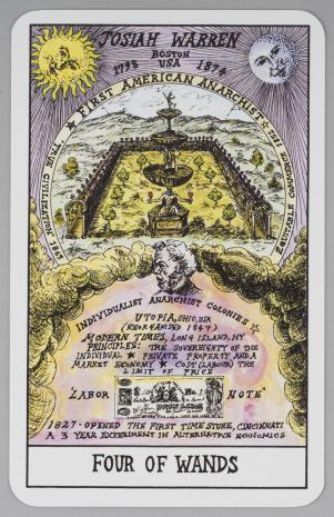  Suzanne Treister, HEXEN 2.0 TAROT: Czwórka Buław