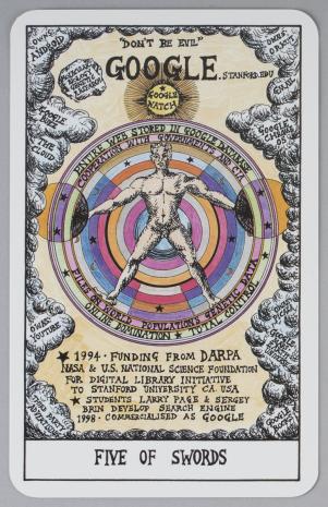  Suzanne Treister, HEXEN 2.0 TAROT: Piątka Mieczy
