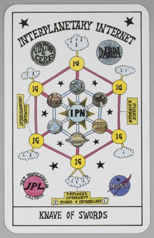  Suzanne Treister, HEXEN 2.0 TAROT: Walet Mieczy