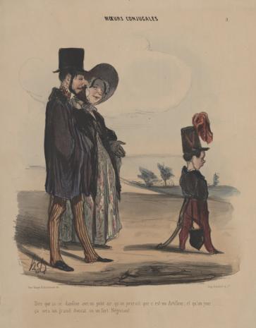  Honoré Daumier, Przechadzka małżeńska