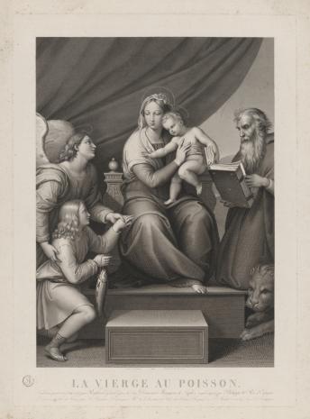  Auguste Gerard François Desnoyers, Matka Boska w otoczeniu anioła, Tobiasza, św. Hieronima