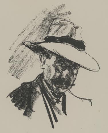  Max Liebermann, Autoportret w kapeluszu
