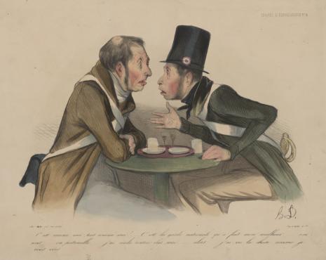  Honoré Daumier, Rozmowa dwóch członków Gwardii Narodowej