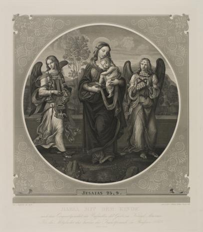  Friedrich Edward Eichens, Matka Boska z Dzieciątkiem adorowana przez dwa grające anioły