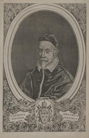  autor nieznany, Portret papieża Klemensa X - popiersie