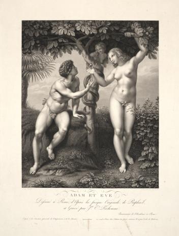  Joseph Théodore Richomme, Adam i Ewa pod drzewem rajskim