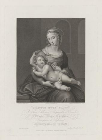  Faustino Anderloni, Matka Boska z Dzieciątkiem na kolanach