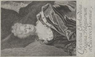 Portret Krystyny Eberhardiny, królowej Polski, żony Augusta II
