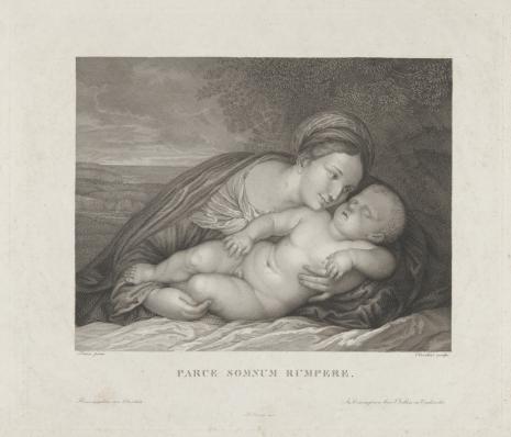  François Jacques Oberthür, Matka Boska ze śpiącym Dzieciątkiem