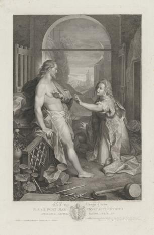  Raphael Morghen, Chrystus jako ogrodnik ukazuje się Marii Magdalenie