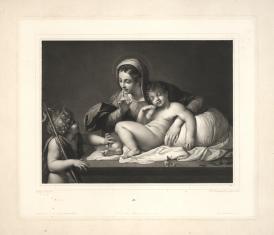 Matka Boska ze śpiącym Dzieciątkiem i świętym Janem