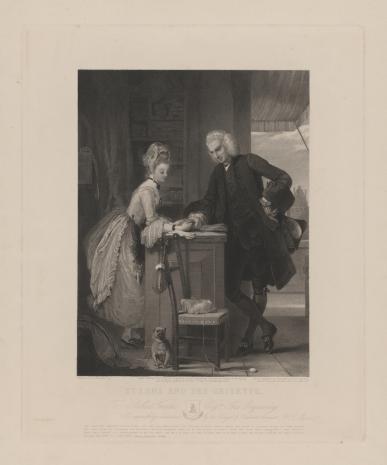  George Thomas Doo, Pisarz angielski Laurence Sterne i sprzedawczyni rękawiczek
