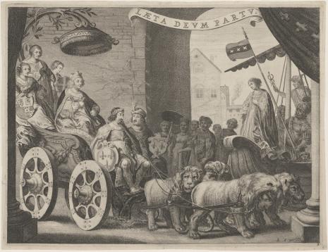  Pieter Nolpe, Maria Medici na rydwanie kierowanym przez Henryka IV
