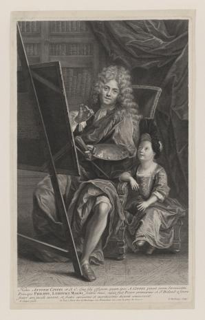  Gaspard Duchange, Autoportret Antoine'a Coypela z córką