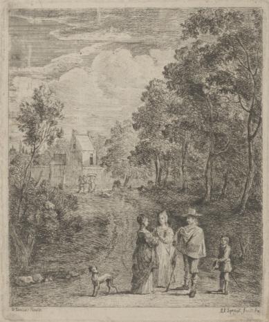  E. Pieter Spruyt, Dwie kobiety, mężczyzna, chłopiec i pies
