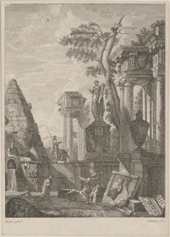  Lameau, Ruiny budowli antycznych i rzeźby