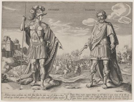  Philipp Galle, Królowie perscy: Arsames i Dariusz
