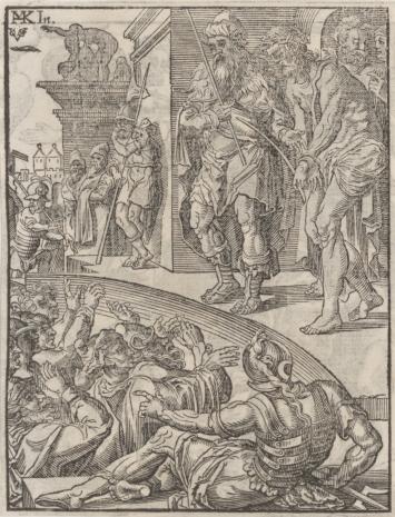  Christoph Młodszy Sichem, 1. Chrystus przybijany do krzyża 2. Zdjęcie z krzyża