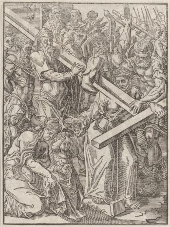  Christoph Młodszy Sichem, 1. Niesienie krzyża 2. Chrystus na krzyżu