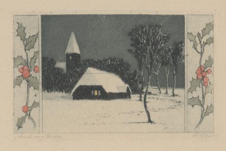  Johann Cornelius Riger, Krajobraz zimowy