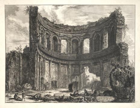  Giambattista Piranesi, Ruiny świątyni Apollina w Tivoli