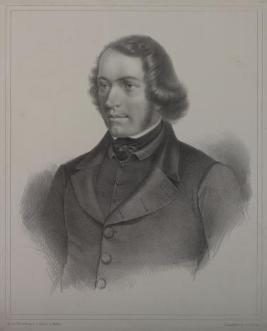  Franz Friedrich Hoffmann-Fallersleben, Portret młodego mężczyzny