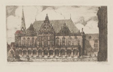  Johann Cornelius Riger, Ratusz w Bremie