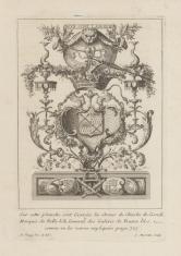 Tarcza herbowa Karola de Gondi, markiza de Belle-Isle