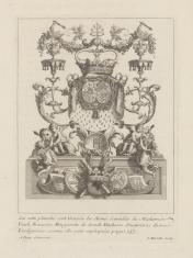 Tarcza herbowa Pauliny Franciszki Małgorzaty de Gondi