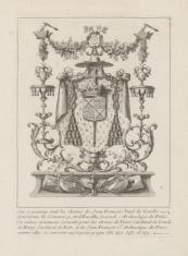 Tarcza herbowa Jana Franciszka Pawła de Gondi
