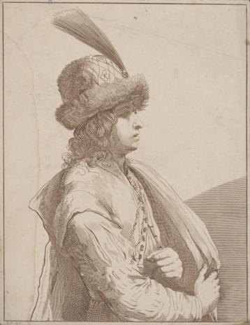  Johann Friedrich Bause, Młodzieniec w stroju orientalnym[?]