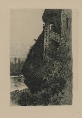  Franz Xaver Hoch, Dom na skale, nad rzeką