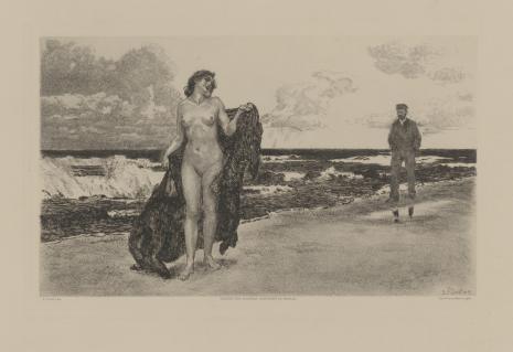  Edmund Fürst, Naga kobieta na plaży