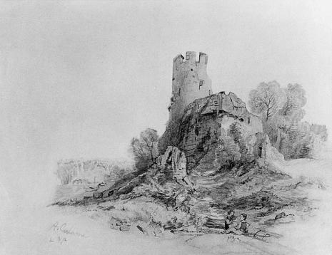  Alexandre Calame, Ruiny zamku
