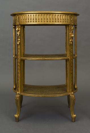  autor nieznany, Etażerka złocona w stylu Ludwika XV
