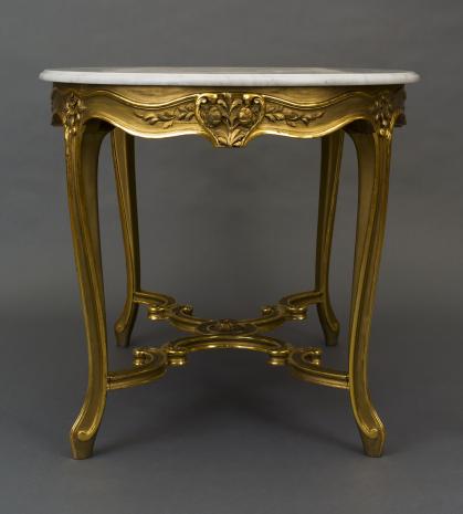  autor nieznany, Stół owalny w stylu Ludwika XV