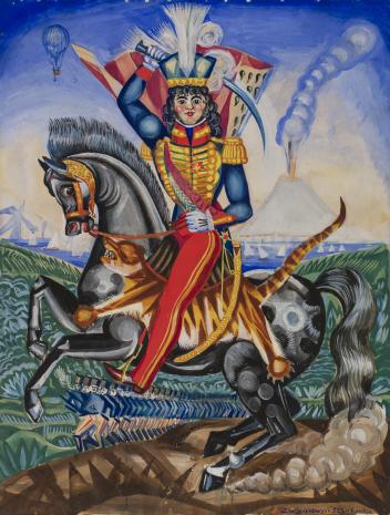  Zygmunt Waliszewski, Jeździec na koniu