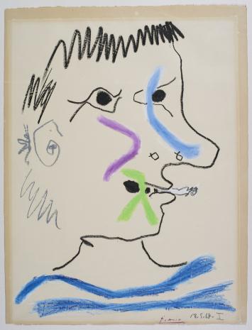  Pablo Picasso, Głowa Palacza [Tête du fumeur]