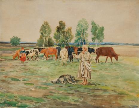  Stanisław Masłowski, Pastuszek z krowami
