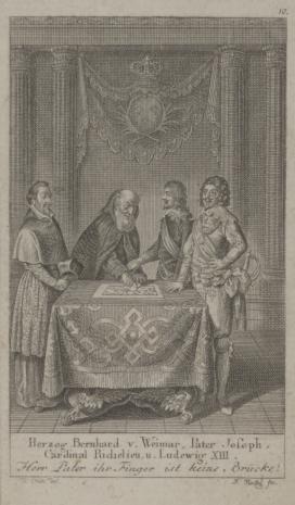 Johann Georg Pentzel, Książę Bernard z Weimaru Ojciec Józef, Kardynał Richelieu i Ludwik XIII