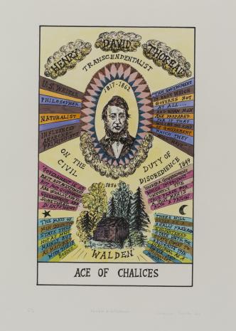  Suzanne Treister, HEXEN 2.0/Tarot/Ace of Chalices - Henry Thoreau / HEXEN 2.0/Tarot/As Kielichów - Henry Thoreau